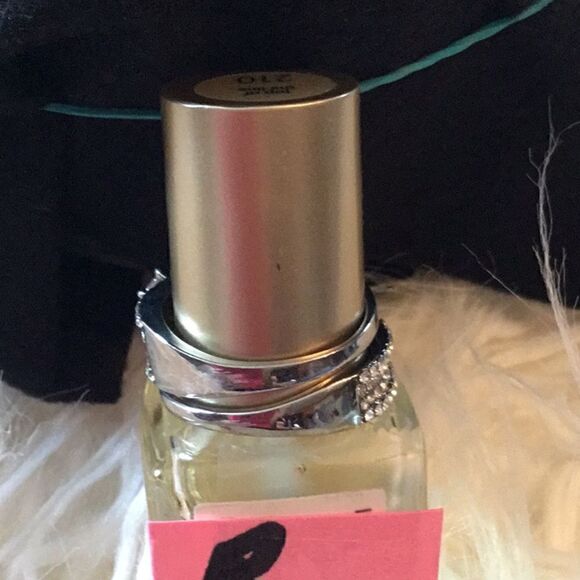 NWOT bridal set w/ 2 bands 1 has a center solitaire stone each has small stones - Picture 3 of 8